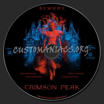 Crimson Peak blu-ray label