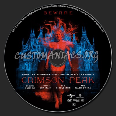 Crimson Peak dvd label