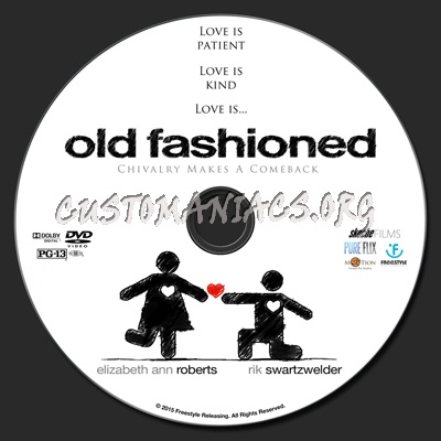 Old Fashioned dvd label