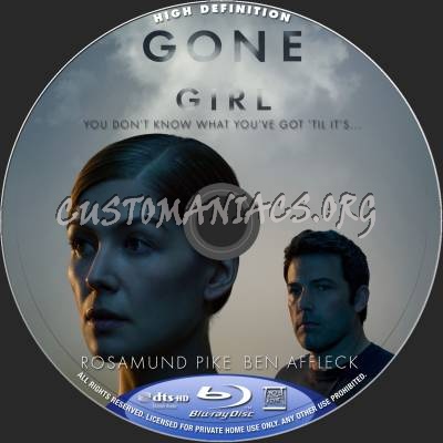 Gone Girl blu-ray label