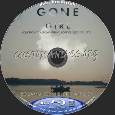 Gone Girl blu-ray label