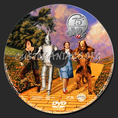 The Wizard of Oz 75th anniversary dvd label