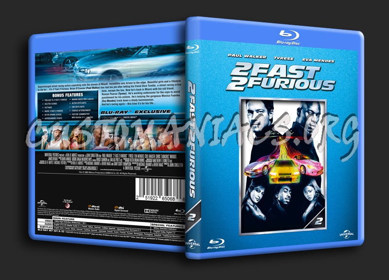 2 Fast 2 Furious blu-ray cover