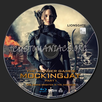 The Hunger Games: Mockingjay - Part 1 blu-ray label