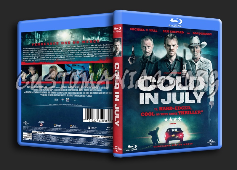 Cold in July blu-ray cover