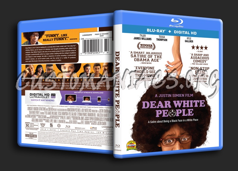 Dear White People blu-ray cover