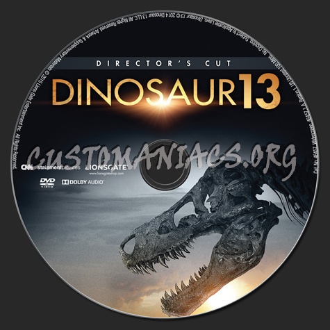 Dinosaur 13 dvd label