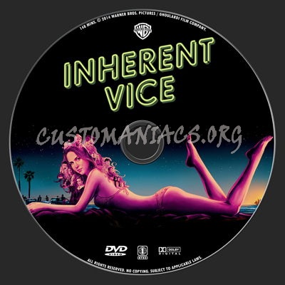 Inherent Vice dvd label