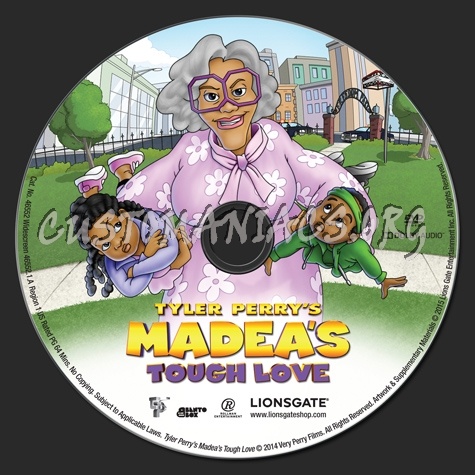 Madea's Tough Love dvd label