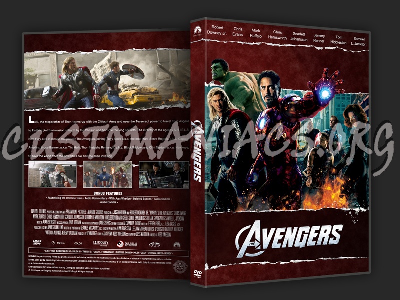 The Avengers dvd cover