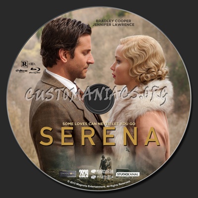 Serena (2014) blu-ray label