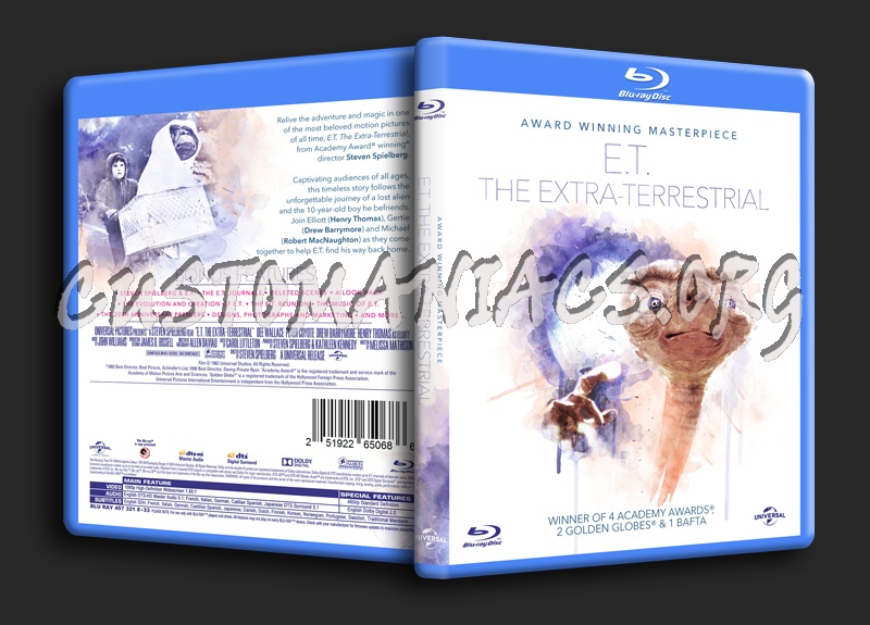 ET The Extra Terrestrial blu-ray cover