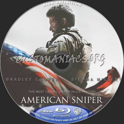 American Sniper blu-ray label