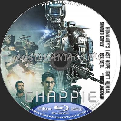 Chappie blu-ray label