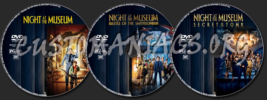 Night at the Museum Collection dvd label