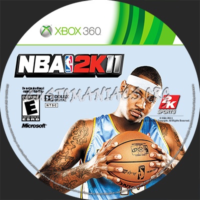NBA 2k11 dvd label