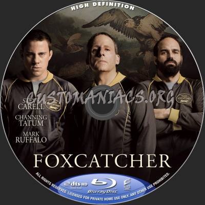 Foxcatcher blu-ray label