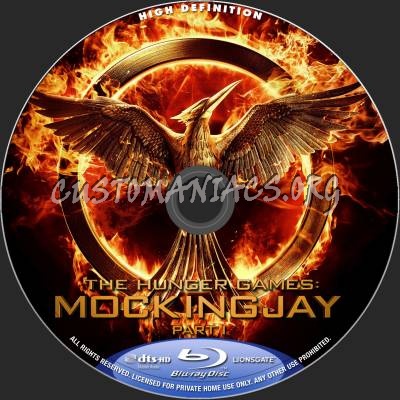 The Hunger Games: Mockingjay Part 1 blu-ray label