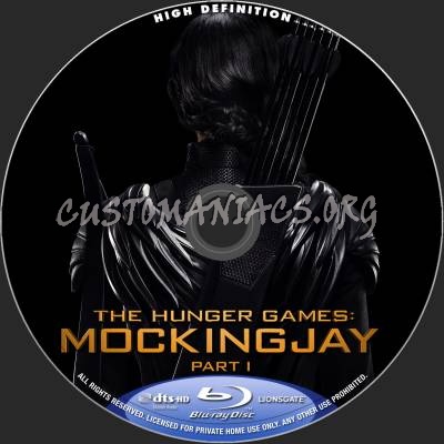 The Hunger Games: Mockingjay Part 1 blu-ray label