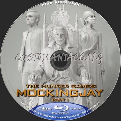 The Hunger Games: Mockingjay Part 1 blu-ray label