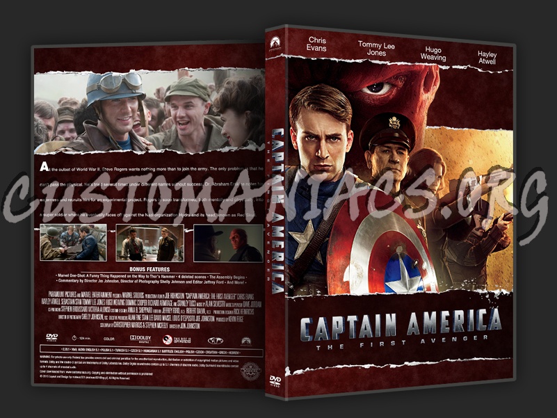 Captain America: The First Avenger dvd cover