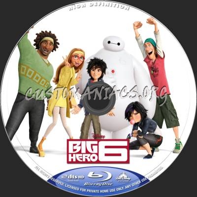 Big Hero 6 blu-ray label