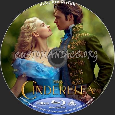 Cinderella (2015) blu-ray label