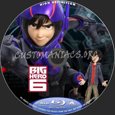 Big Hero 6 blu-ray label