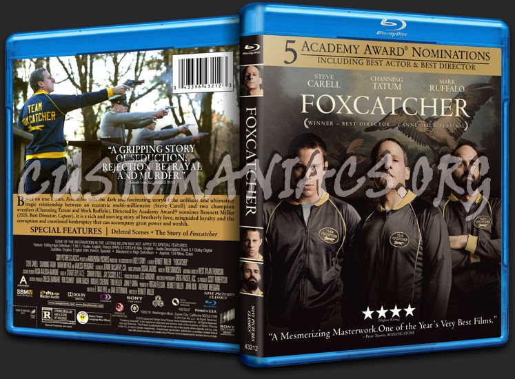 Foxcatcher blu-ray cover