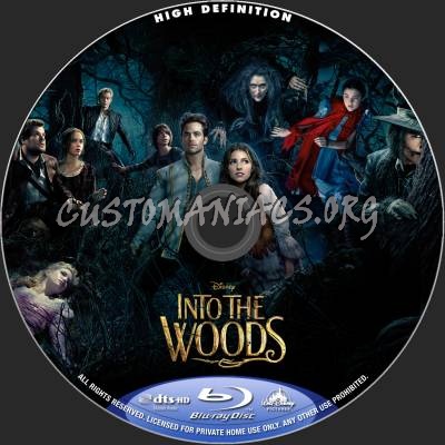 Into The Woods blu-ray label