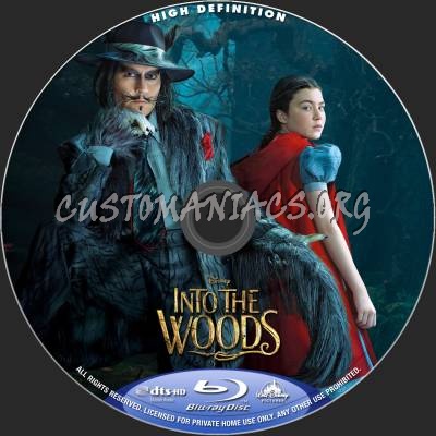 Into The Woods blu-ray label