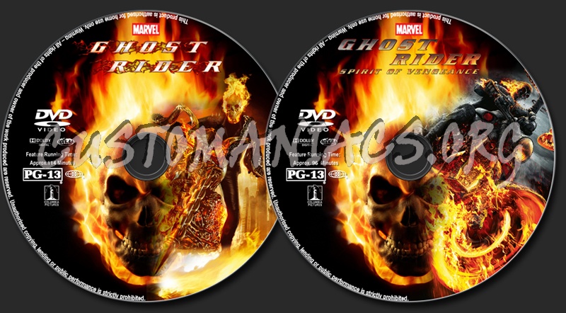 Ghost Rider Collection dvd label