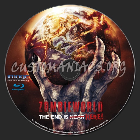 Zombieworld blu-ray label