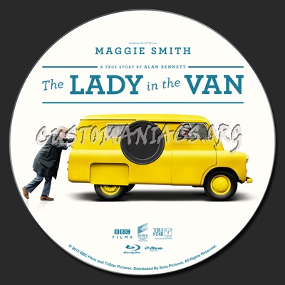 The Lady In The Van blu-ray label