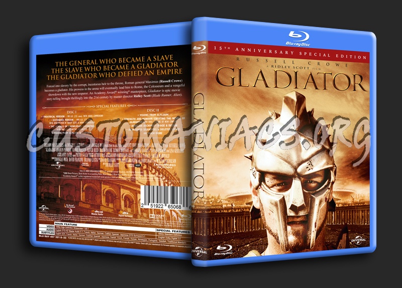 Gladiator blu-ray cover