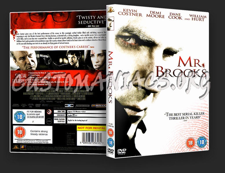 Mr. Brooks dvd cover