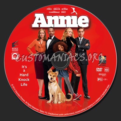 Annie dvd label