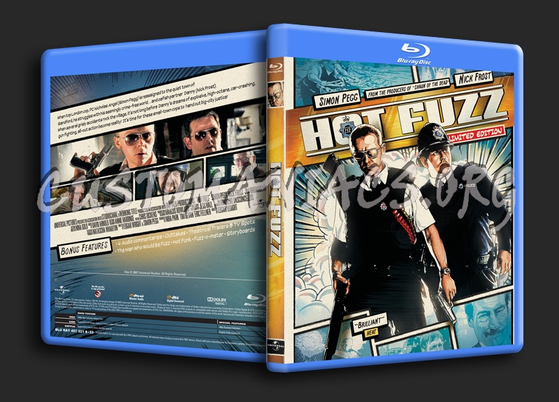 Hot Fuzz blu-ray cover