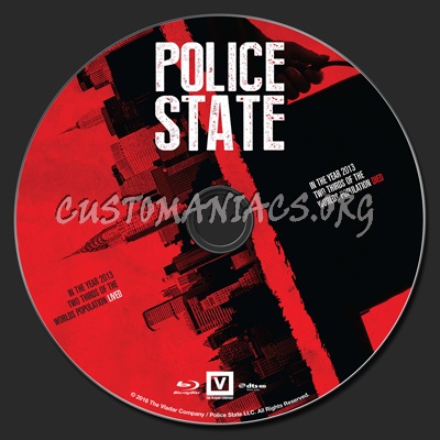 Police State (2016) blu-ray label