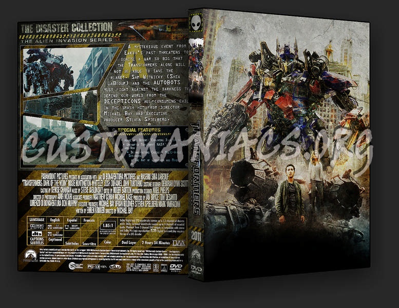 Transformers: Dark of the Moon dvd cover