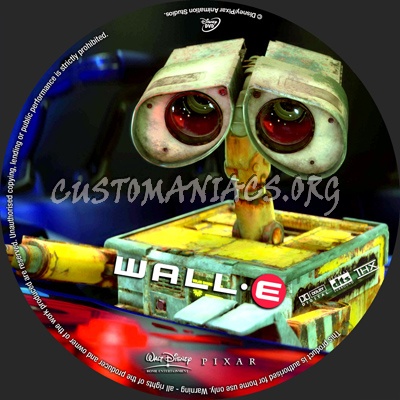 Wall E dvd label