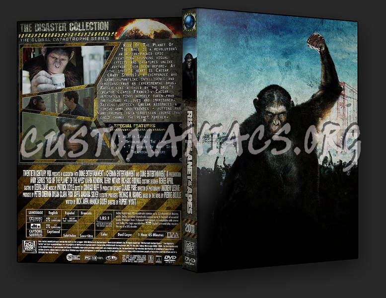 Rise of the Planet of the Apes dvd cover