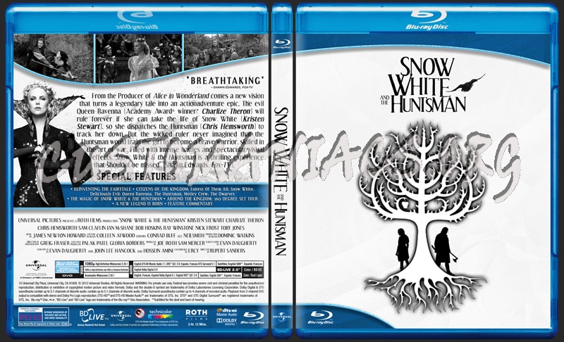 Snow White and the Huntsman blu-ray cover