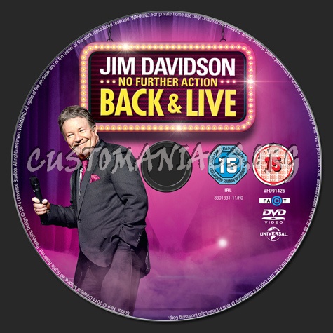 im Davidson No Further Action Back & Live dvd label