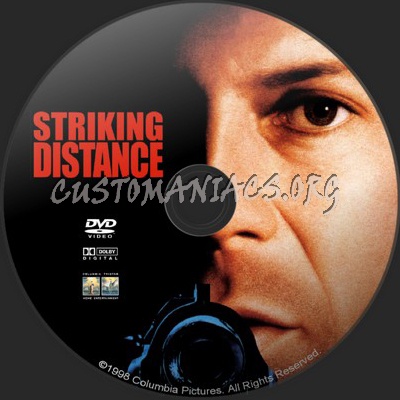 Striking Distance dvd label