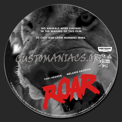 Roar blu-ray label