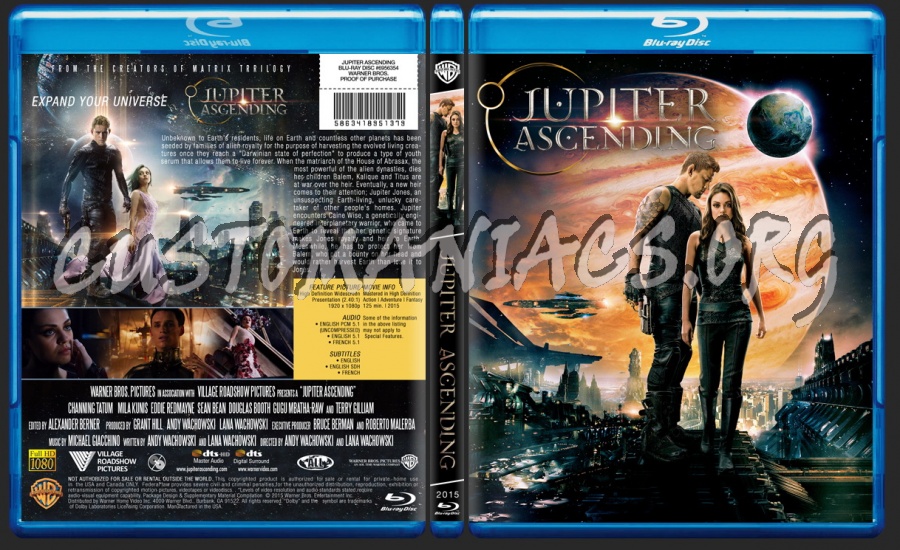 Jupiter Ascending blu-ray cover