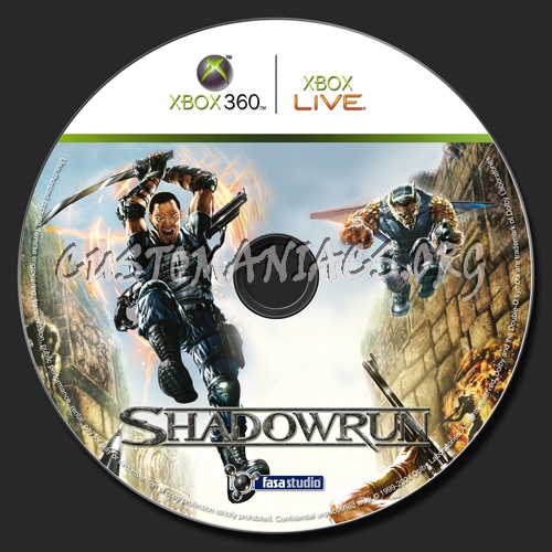 Shadowrun dvd label