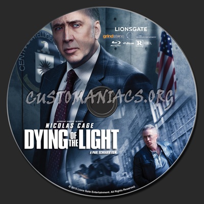 Dying Of The Light blu-ray label