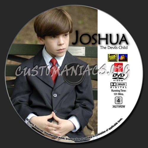 Joshua - The Devils Child dvd label